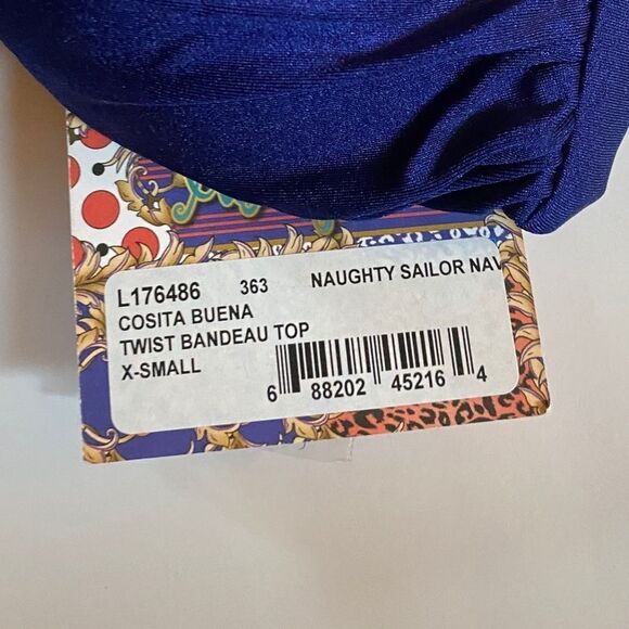 Luli Fama Twist Bandeau Bikini Top NWT - Picture 6 of 9